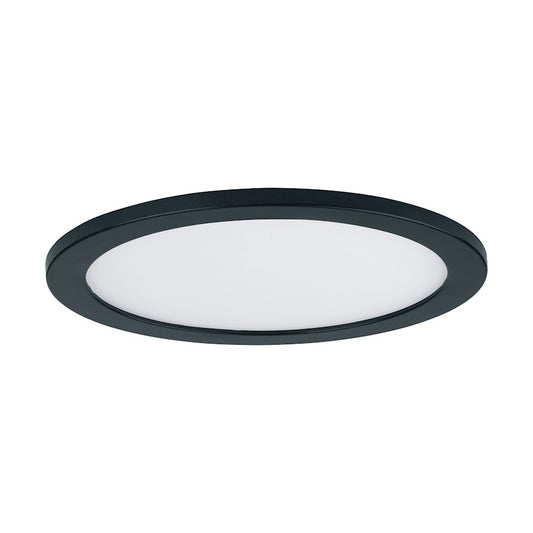Maxim Lighting Wafer 7" Round LED Wall/Flush, 3000K, Black/White
