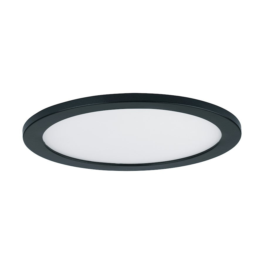 Maxim Lighting Wafer 7" Round LED Wall/Flush, 3000K, Black/White