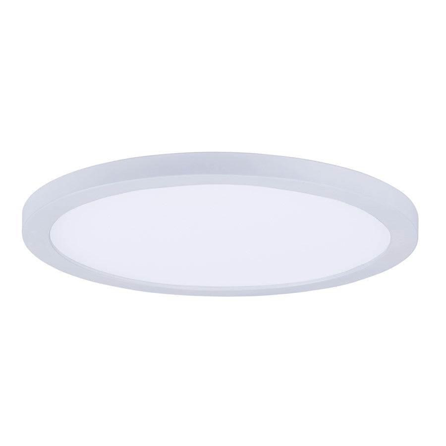Maxim Lighting 10' Wafer LED Flush Mount, White/White