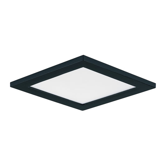 Maxim Lighting Wafer 4.5" Square LED Wall/Flush, 3000K, Black/White
