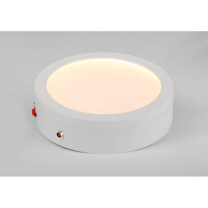 Maxim Lighting Wafer LED 7" Round w/Emergency Back Up, White