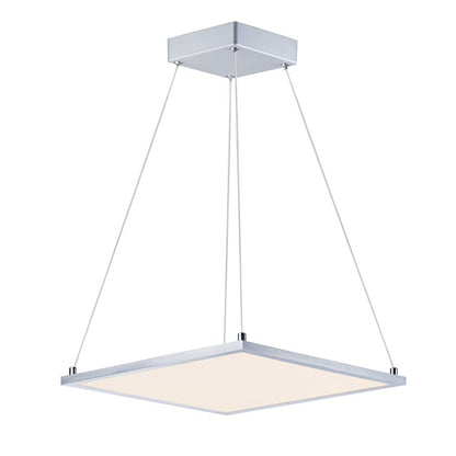 Maxim Lighting Wafer LED 15" SQ Pendant 3000K, Satin Nickel
