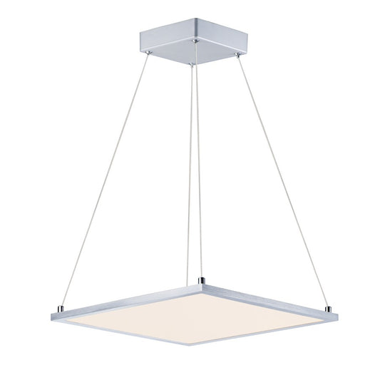 1 Light 15" Square Pendant 3000K, Nickel