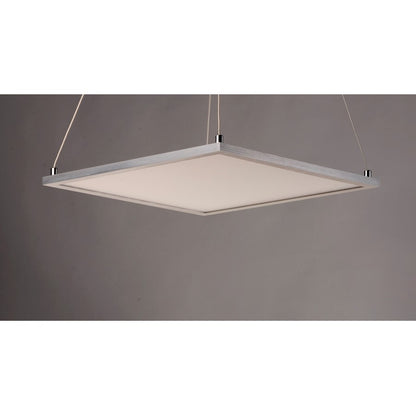 1 Light 15" Square Pendant 3000K, Nickel