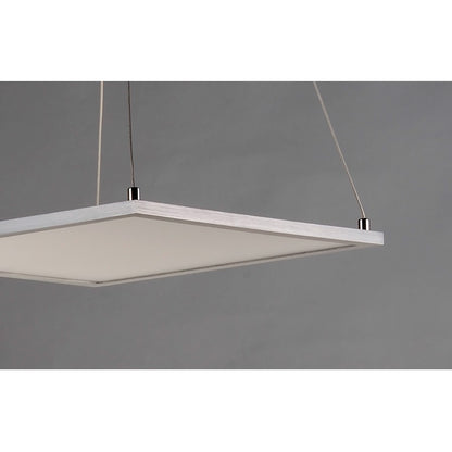 1 Light 15" Square Pendant 3000K, Nickel