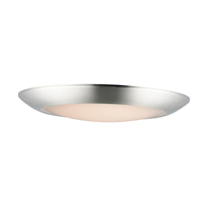 Maxim Lighting Diverse Direct LED 1-Light 13" Flush Mount 3000K Non-T24 in Satin Nickel