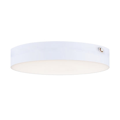 Maxim Lighting Trim 1 Light Flush Mount/7" Round 0-10V, White/White