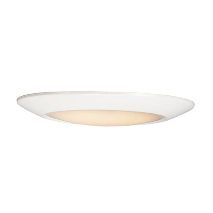Maxim Lighting Diverse 1 Light 11" LED Flush Mount/5CCT, White/White
