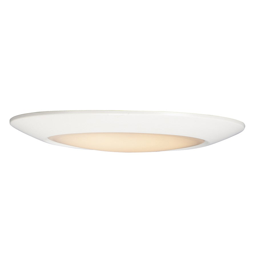 Maxim Lighting Diverse 1 Light 13" LED Flush Mount/5CCT, White/White