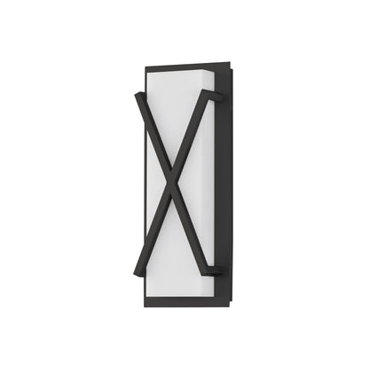 Maxim Lighting Dexter 1 Light 14" Wall Sconce, Black/White