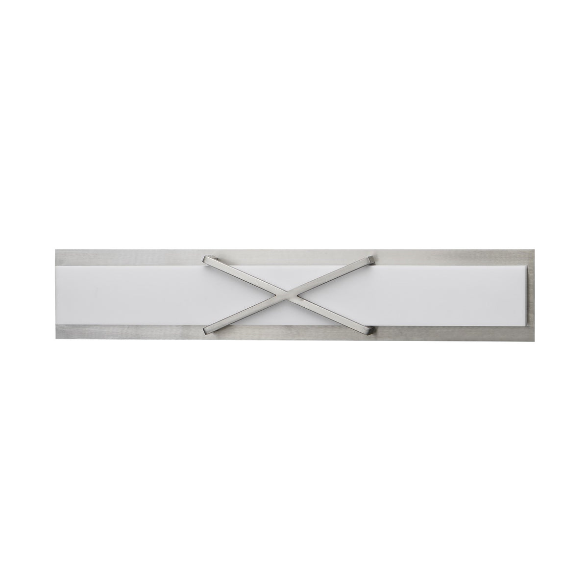 Maxim Lighting Dexter 1 Light 30" Wall Sconce, Satin Nickel/White