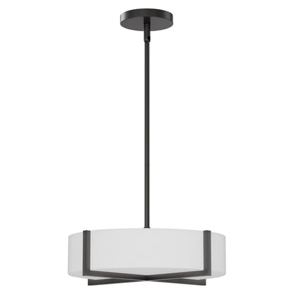 Maxim Lighting Dexter 1 Light 5" Single Pendant, Black/White