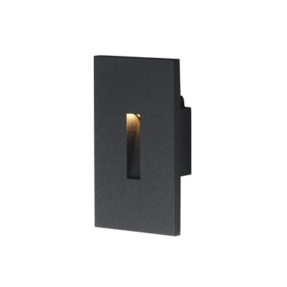 Maxim Lighting Path 1 Light Outdoor Path Slit Step Light/3CCT, Black