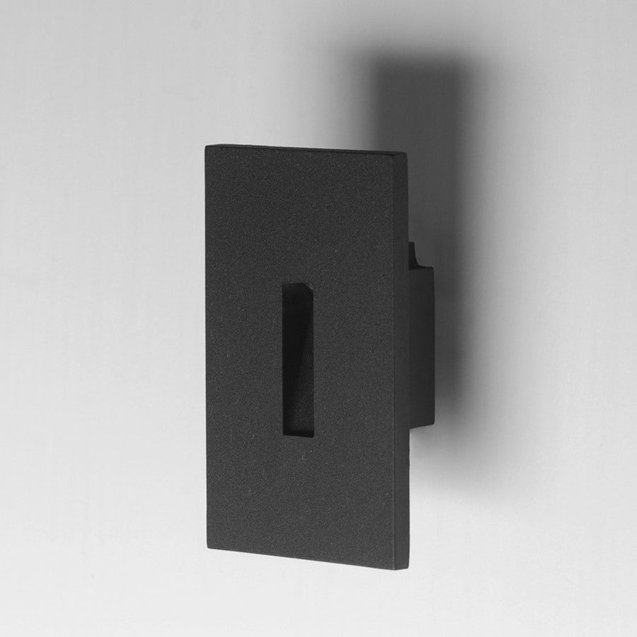 Maxim Lighting Path 1 Light Outdoor Path Slit Step Light/3CCT, Black
