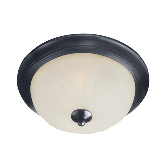 Maxim Lighting Essentials Flush, Black/Frost