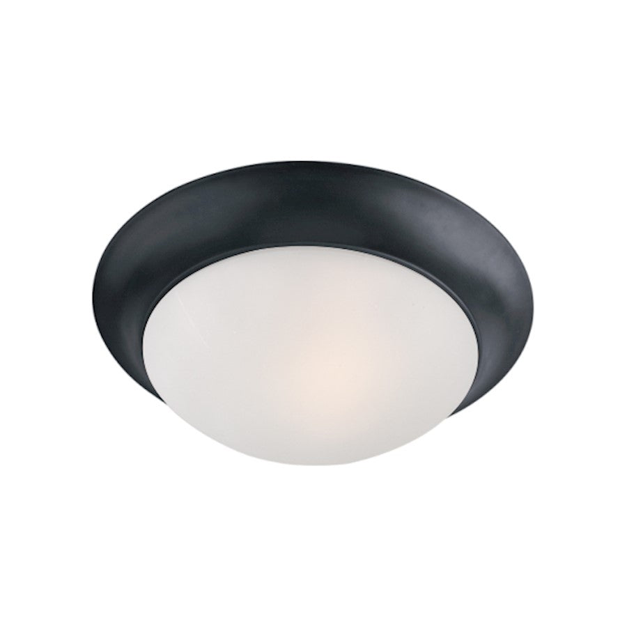 Maxim Lighting Essentials Flush Mount, Black/Frosted