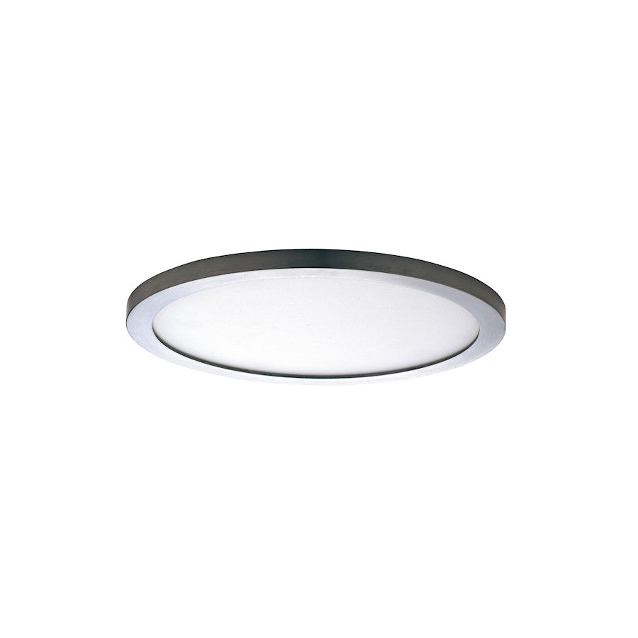 Maxim Lighting Wafer 7" RD LED Surface Mount 3000K, Satin Nickel/WH