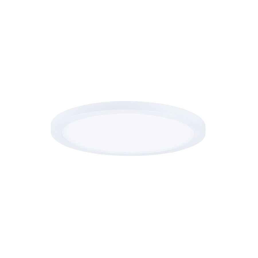 Maxim Lighting Wafer 7" RD LED Surface Mount 3000K, White/White