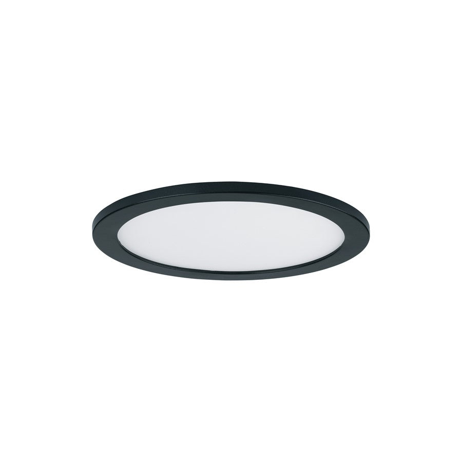Maxim Lighting Wafer 7" RD LED Surface 3000K 0-10V, Black/White - 58713WTBK