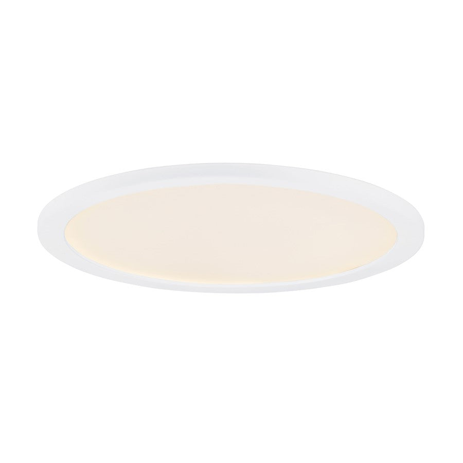 Maxim Lighting Wafer 1 Light 22" Rd LED Surface, White/White