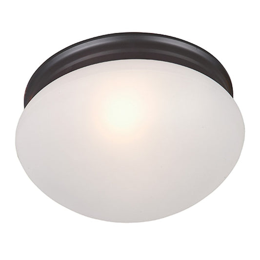 Maxim Essentials 2-Light Flush Mount, Oil Rubbed Bronze