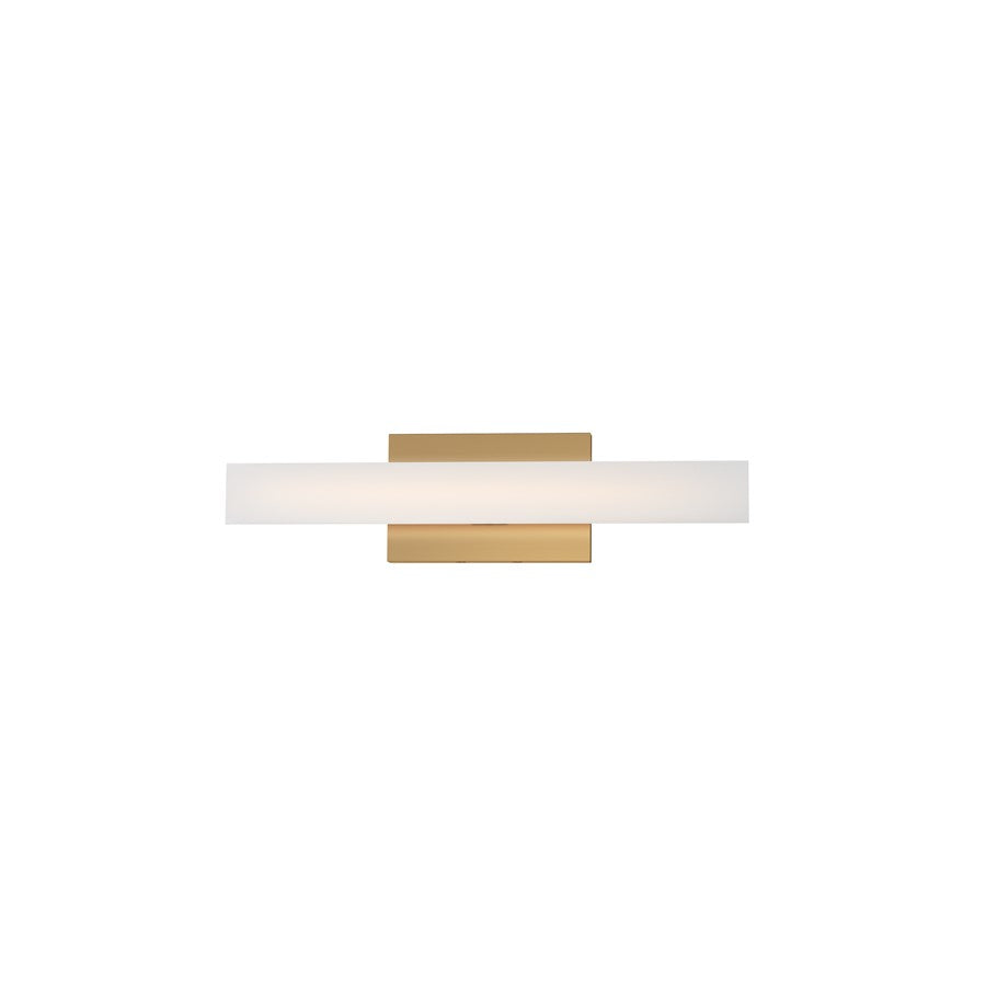 Maxim Lighting Vogue 1Lt 18" Bath Vanity, Brass/Clear/Frosted - 59101CLFTNAB