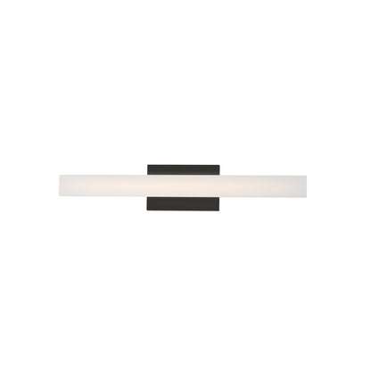 Maxim Lighting Vogue 1 Light 24" Bath Vanity, Black/Clear/Frosted