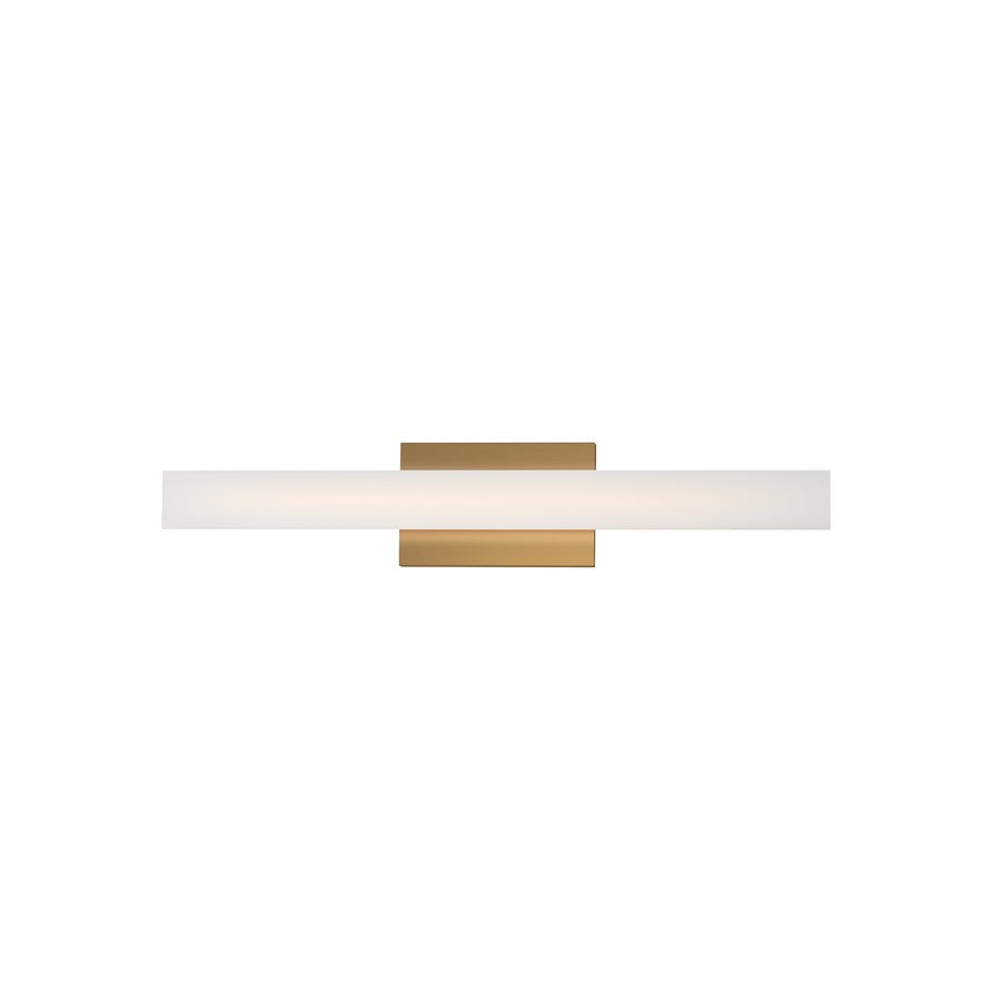 Maxim Lighting Vogue 1Lt 24" Bath Vanity, Brass/Clear/Frosted - 59102CLFTNAB
