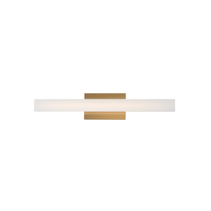 Maxim Lighting Vogue 1Lt 24" Bath Vanity, Brass/Clear/Frosted - 59102CLFTNAB