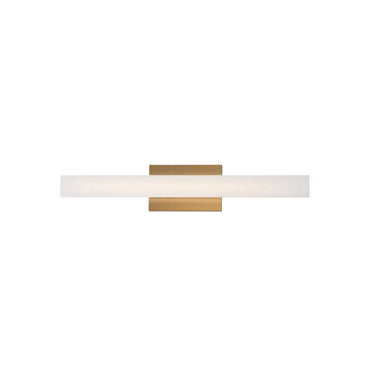 Maxim Lighting Vogue 1Lt 24" Bath Vanity, Brass/Clear/Frosted - 59102CLFTNAB