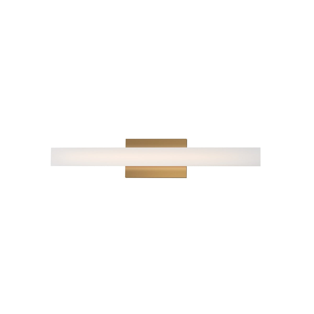 Maxim Lighting Vogue 1Lt 24" Bath Vanity, Brass/Clear/Frosted