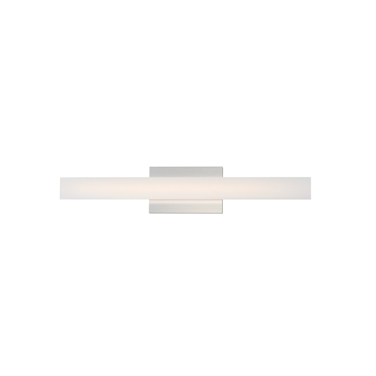 Maxim Lighting Vogue 1Lt 24" Bath Vanity, Nickel/Clear/Frosted