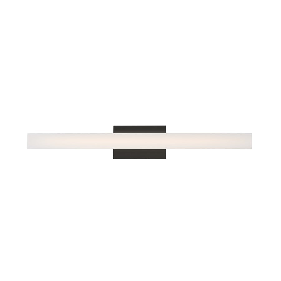 Maxim Lighting Vogue 1 Light 30" Bath Vanity, Black/Clear/Frosted - 59103CLFTBK