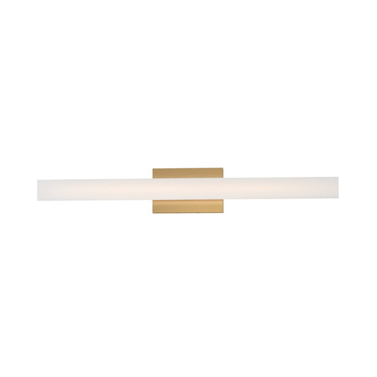 Maxim Lighting Vogue 1Lt 30" Bath Vanity, Brass/Clear/Frosted - 59103CLFTNAB