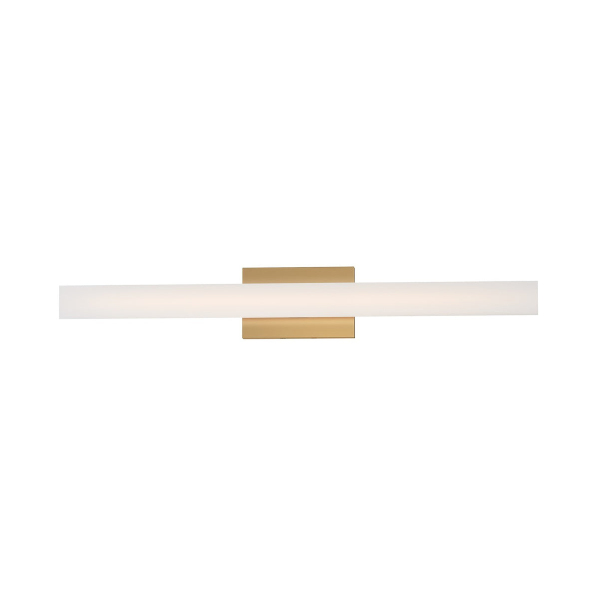 Maxim Lighting Vogue 1Lt 30" Bath Vanity, Brass/Clear/Frosted