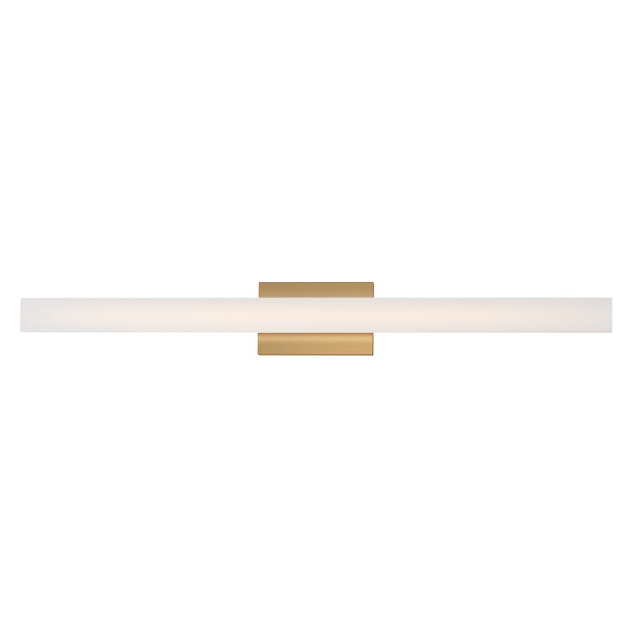 Maxim Lighting Vogue 1Lt 36" Bath Vanity, Brass/Clear/Frosted - 59104CLFTNAB