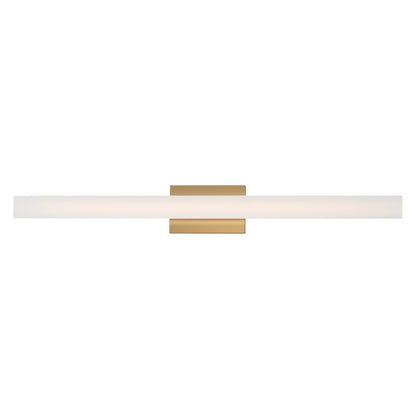 Maxim Lighting Vogue 1Lt 36" Bath Vanity, Brass/Clear/Frosted - 59104CLFTNAB
