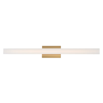 Maxim Lighting Vogue 1Lt 36" Bath Vanity, Brass/Clear/Frosted