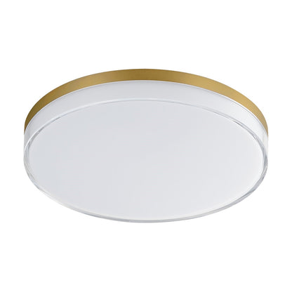 Maxim Lighting Edge 1Lt 11" Flush Mount, Aged Brass/Clear/Frosted