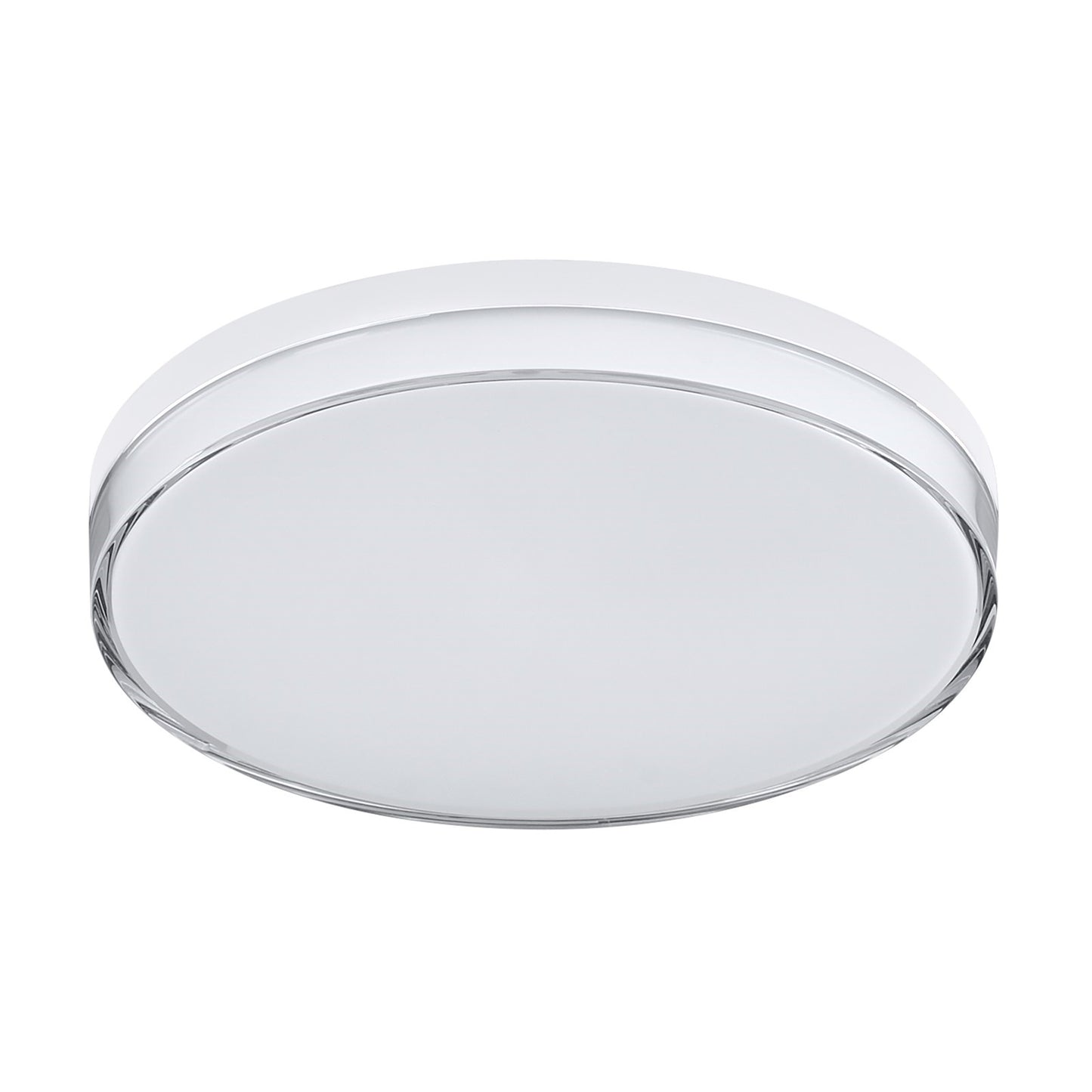 Maxim Lighting Edge 1Lt 11" Flush Mount, Nickel/Clear/Frosted