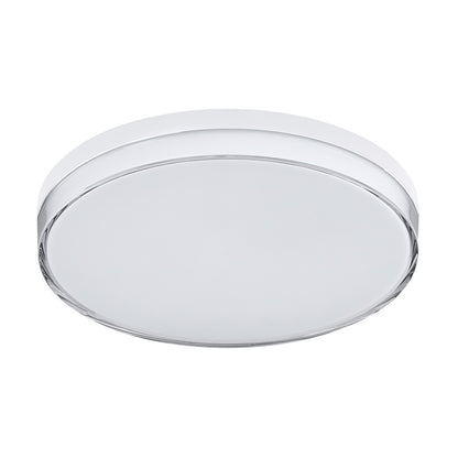Maxim Lighting Edge 1Lt 11" Flush Mount, Nickel/Clear/Frosted