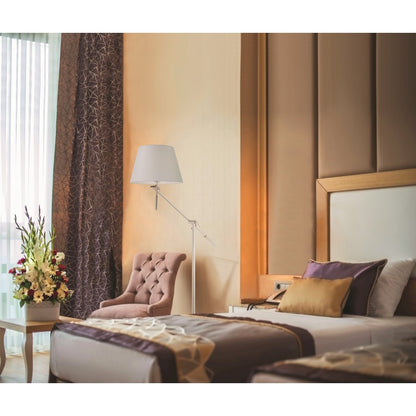 Maxim Lighting Hotel LED 14.25" 1-Light Floor Lamp, Polished Chrome