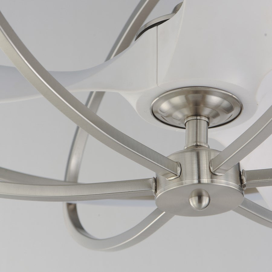 Maxim Lighting Corona Fan 1 Light Fandelight, Satin Nickel