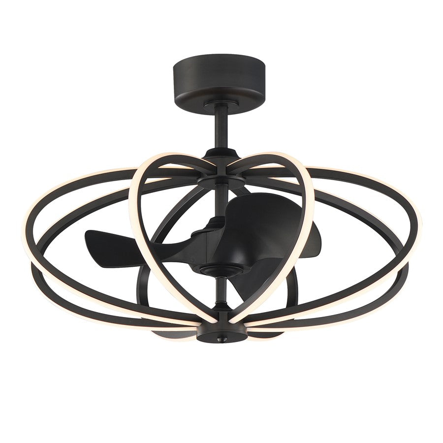 Maxim Lighting Solstice 8 Light Fandelight, Black - 61005BK