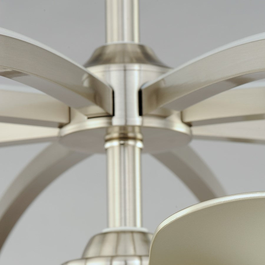 8-Light WiFi-enabled LED Fandelight, Nickel