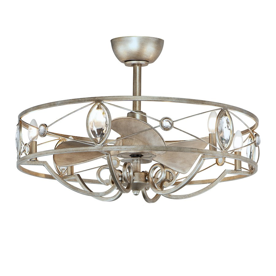 6 Light WiFi-enabled LED Fandelight, Silver