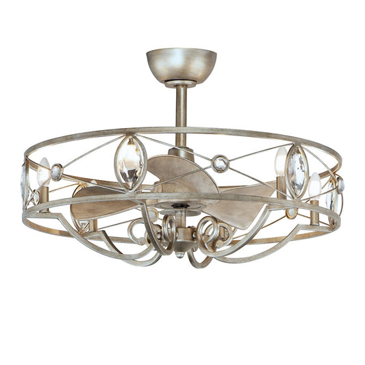 6 Light WiFi-enabled LED Fandelight, Silver