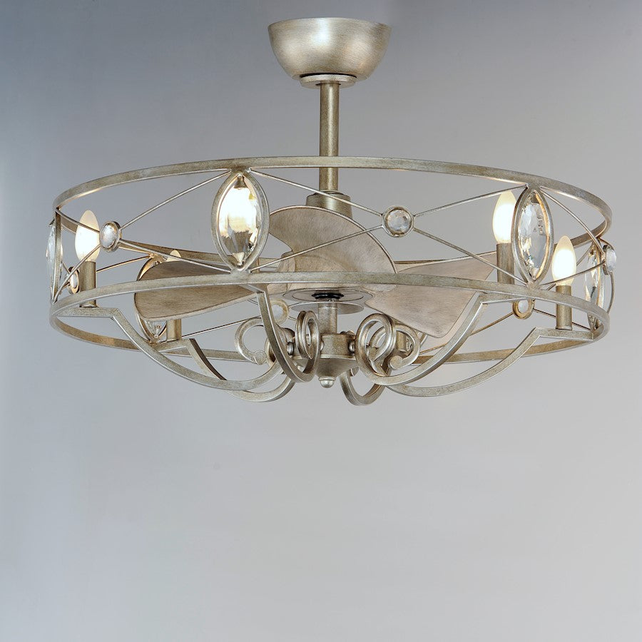 6 Light WiFi-enabled LED Fandelight, Silver