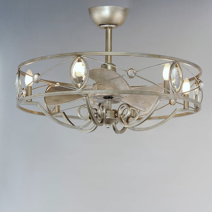6 Light WiFi-enabled LED Fandelight, Silver