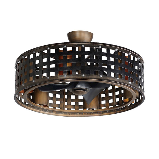 Maxim Lighting Portcullis 6Lt 33" Wifi Fandelight Led, Bronze Gilt